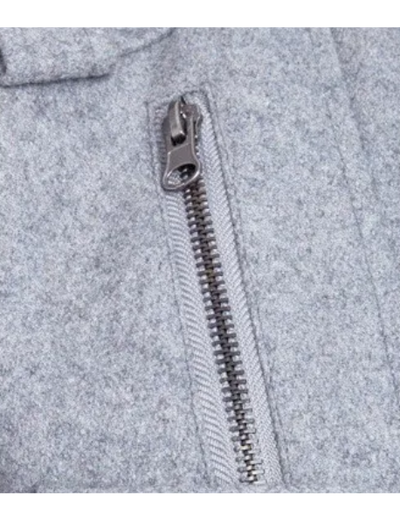 Paladio | Men's wool coat elegant double-breasted with epaulettes