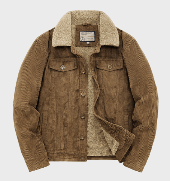 Unai | Sherpa-lined corduroy jacket for men