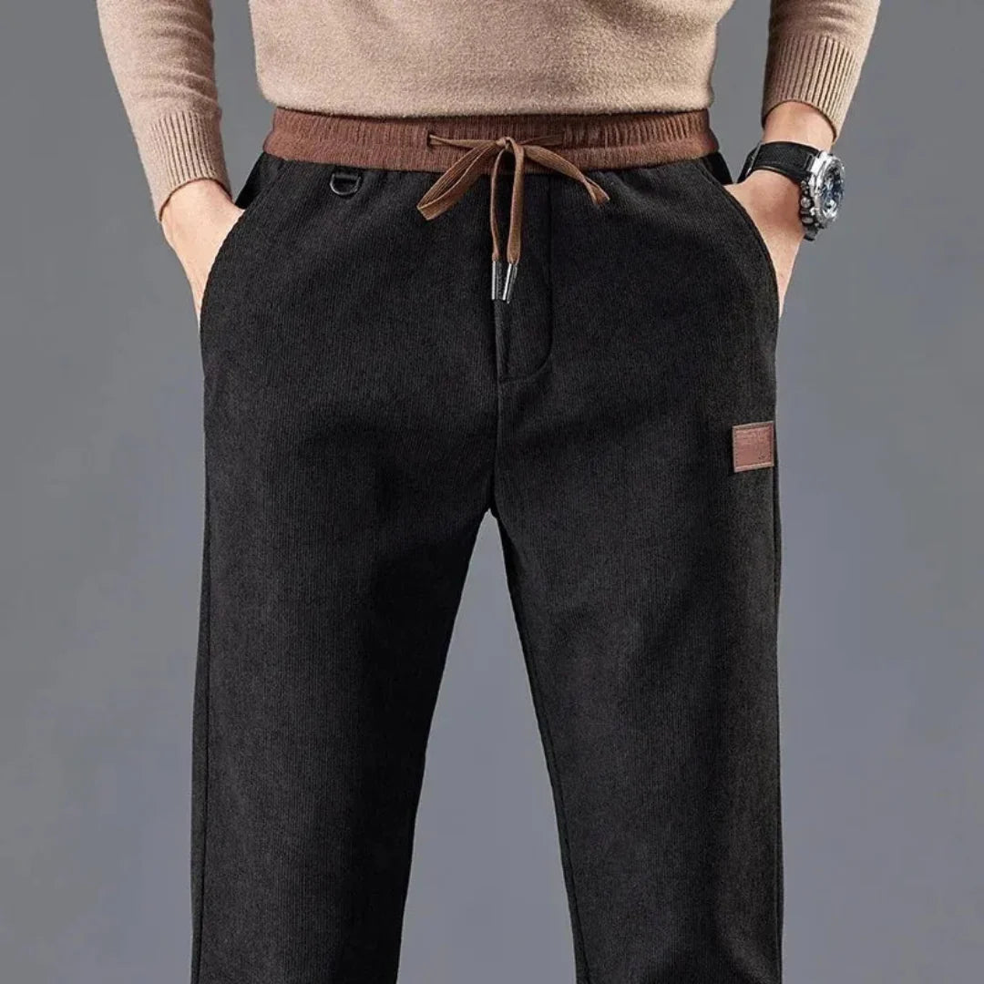 Desiderio | Jarred Slim Fit Corduroy Drawstring Pants