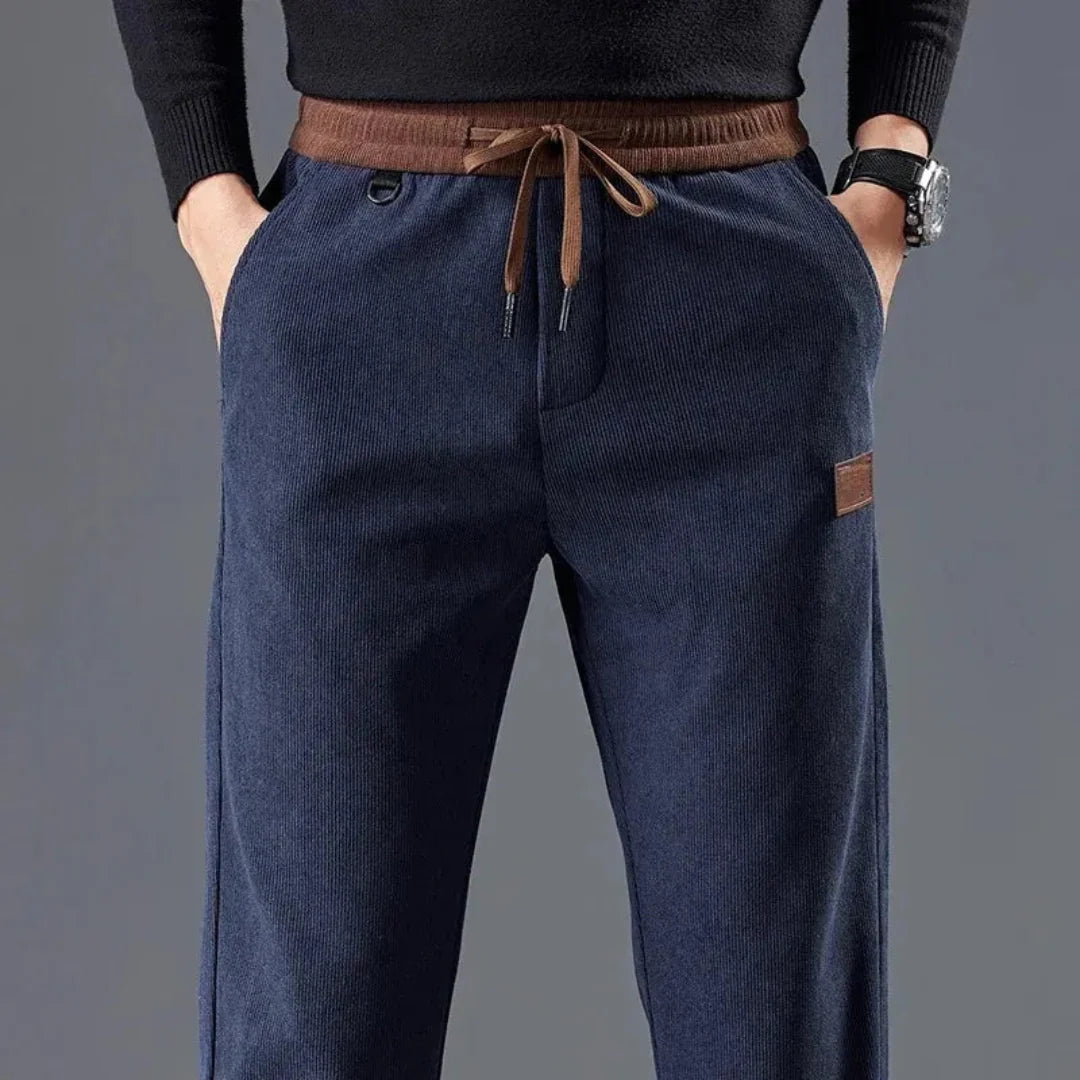 Desiderio | Jarred Slim Fit Corduroy Drawstring Pants