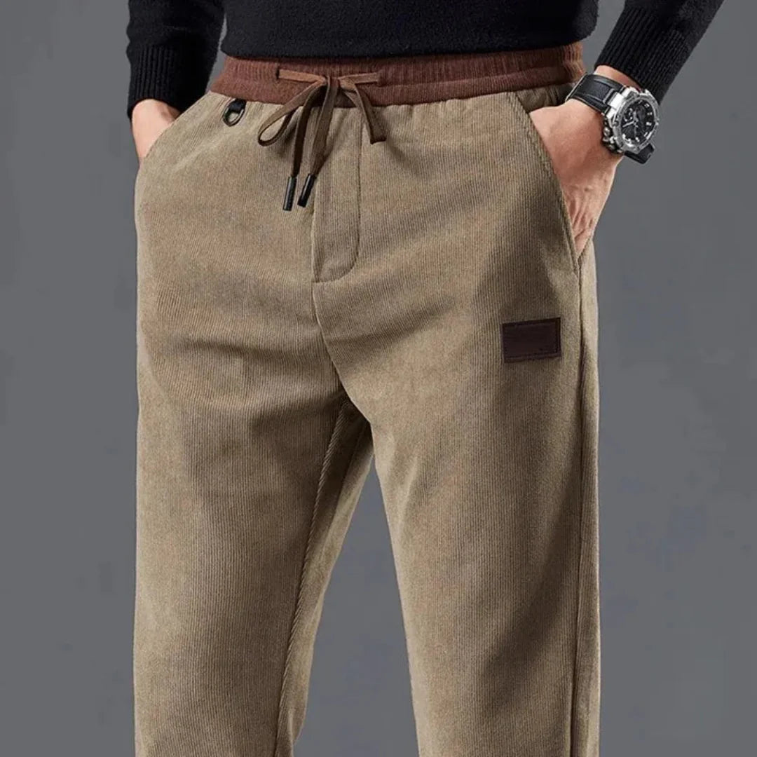 Desiderio | Jarred Slim Fit Corduroy Drawstring Pants