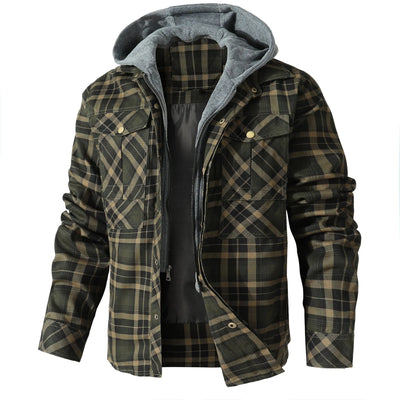Atilio | Jay Hooded Flannel Jacket