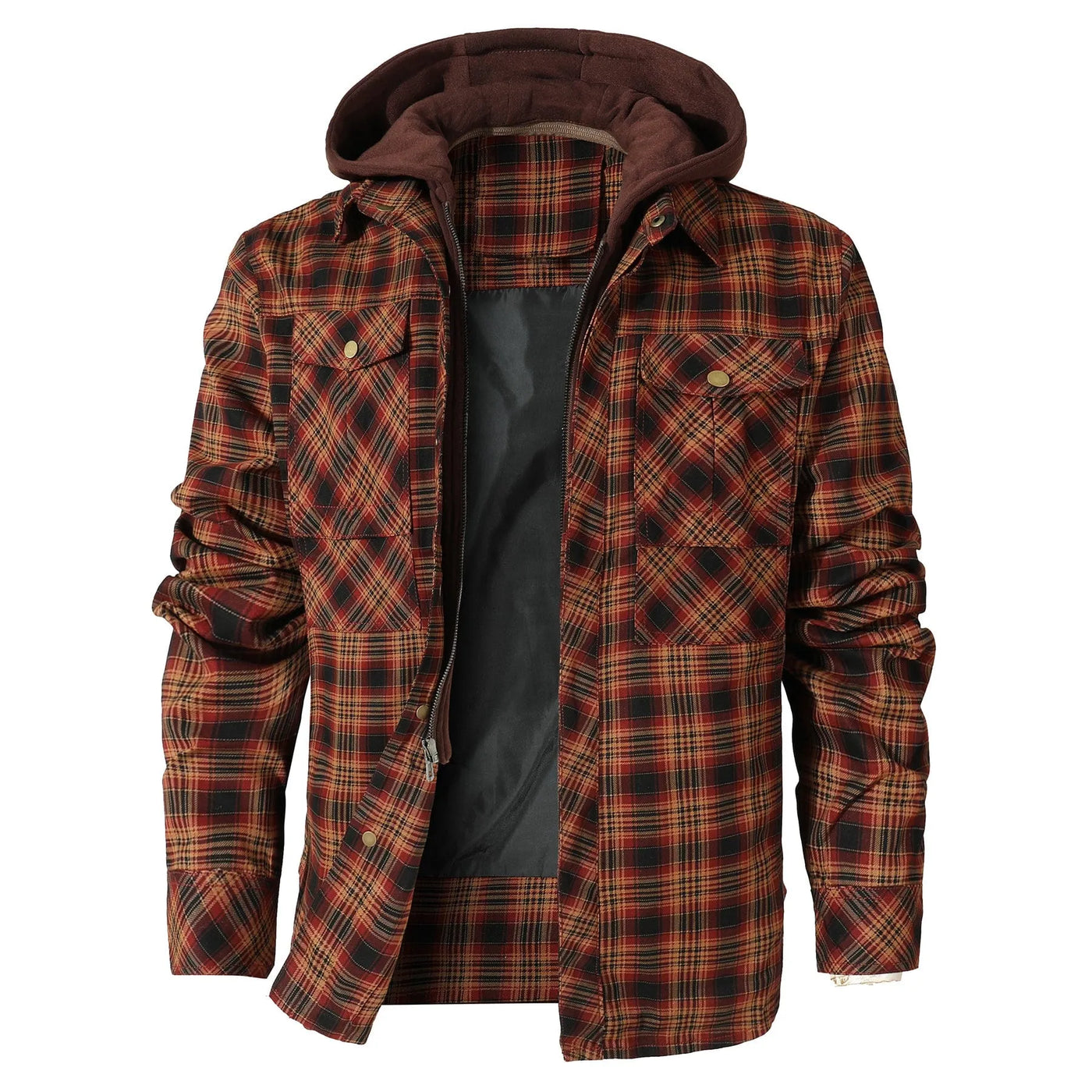Atilio | Jay Hooded Flannel Jacket