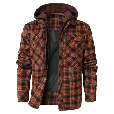 Atilio | Jay Hooded Flannel Jacket