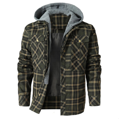 Atilio | Jay Hooded Flannel Jacket