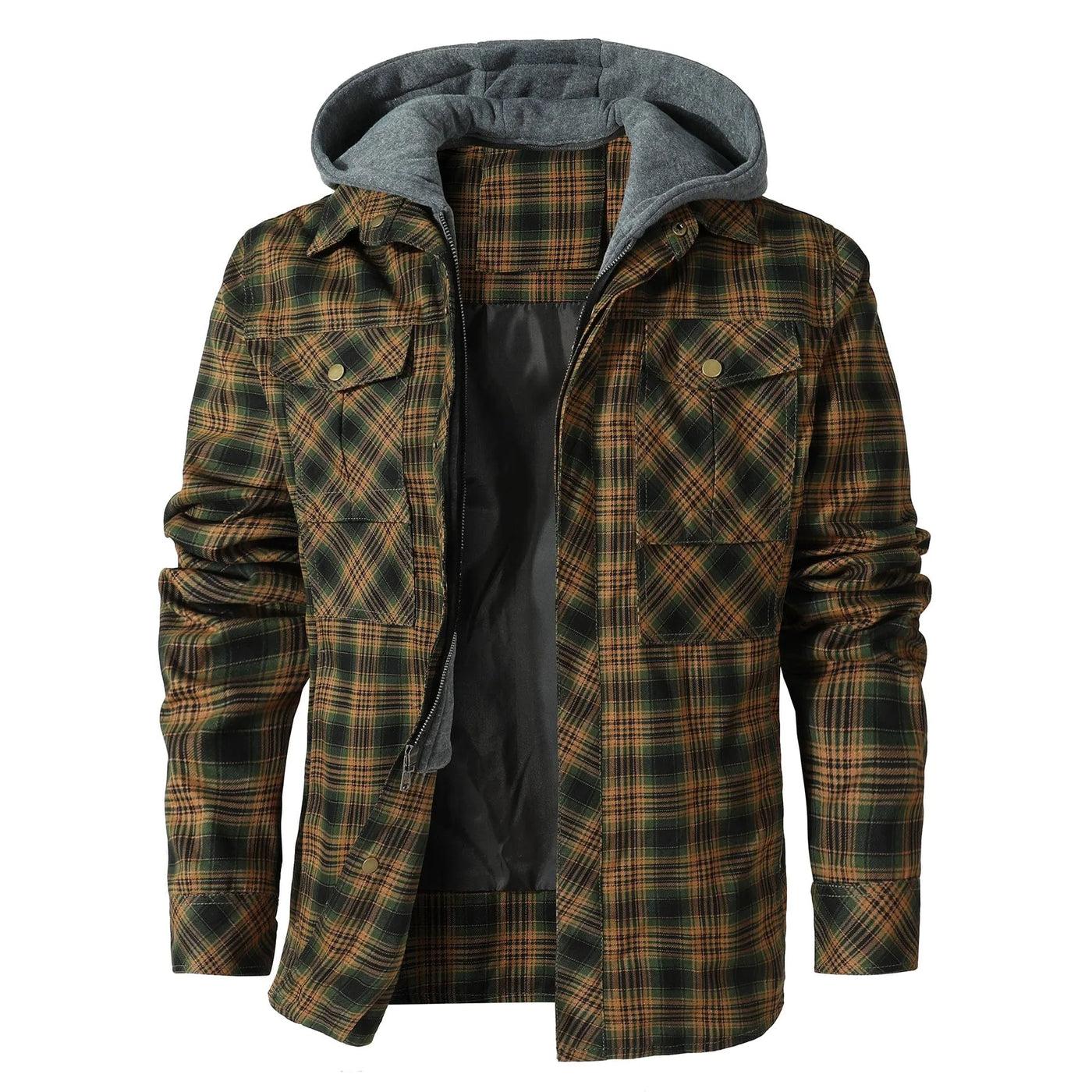 Atilio | Jay Hooded Flannel Jacket