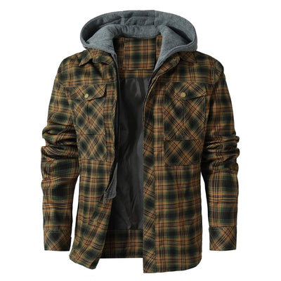 Atilio | Jay Hooded Flannel Jacket