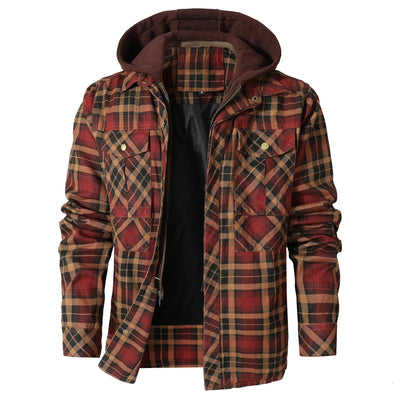 Atilio | Jay Hooded Flannel Jacket