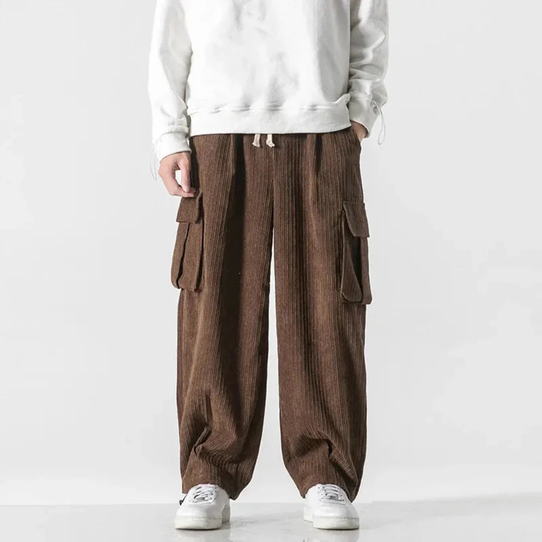 Federico | Leg Corduroy Cargo Pants