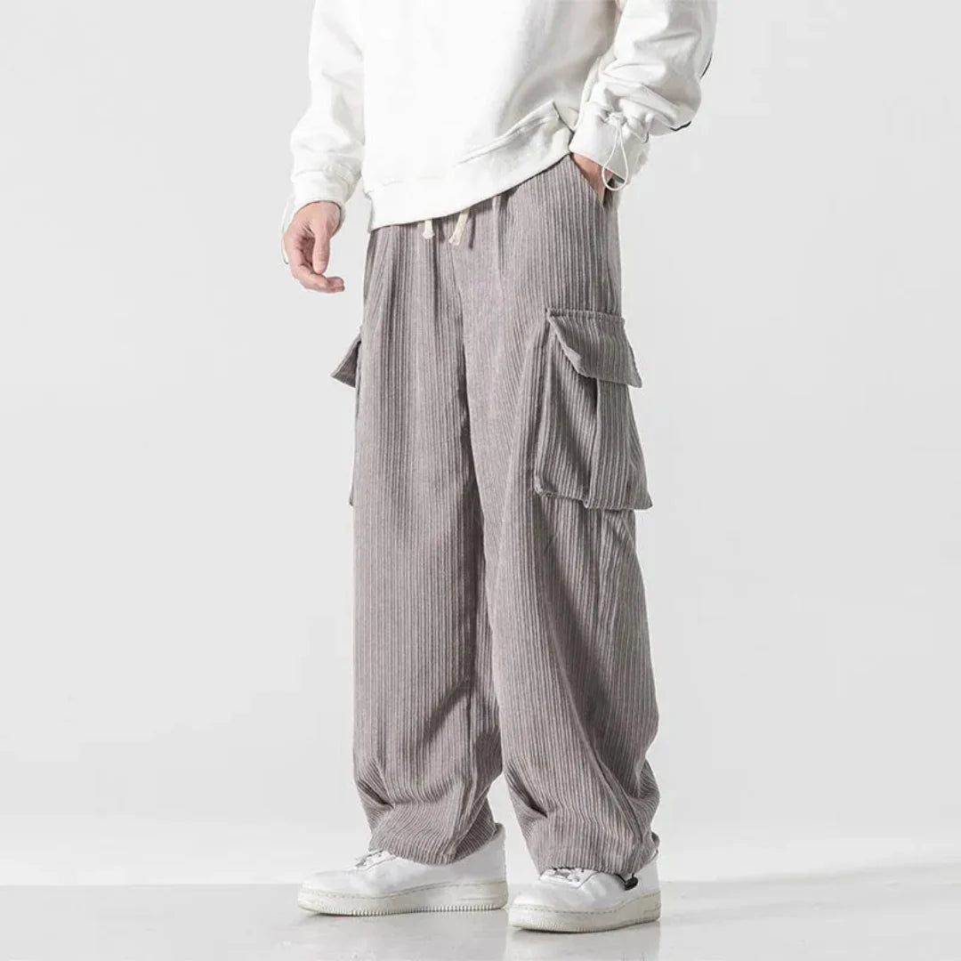 Federico | Leg Corduroy Cargo Pants