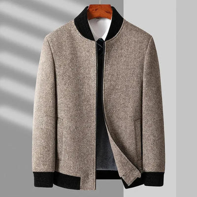 Thiago | John Classic Wool Herringbone Overcoat