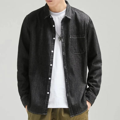 Wilfrido | Josh Classic Cotton Denim Shirt