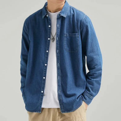 Wilfrido | Josh Classic Cotton Denim Shirt