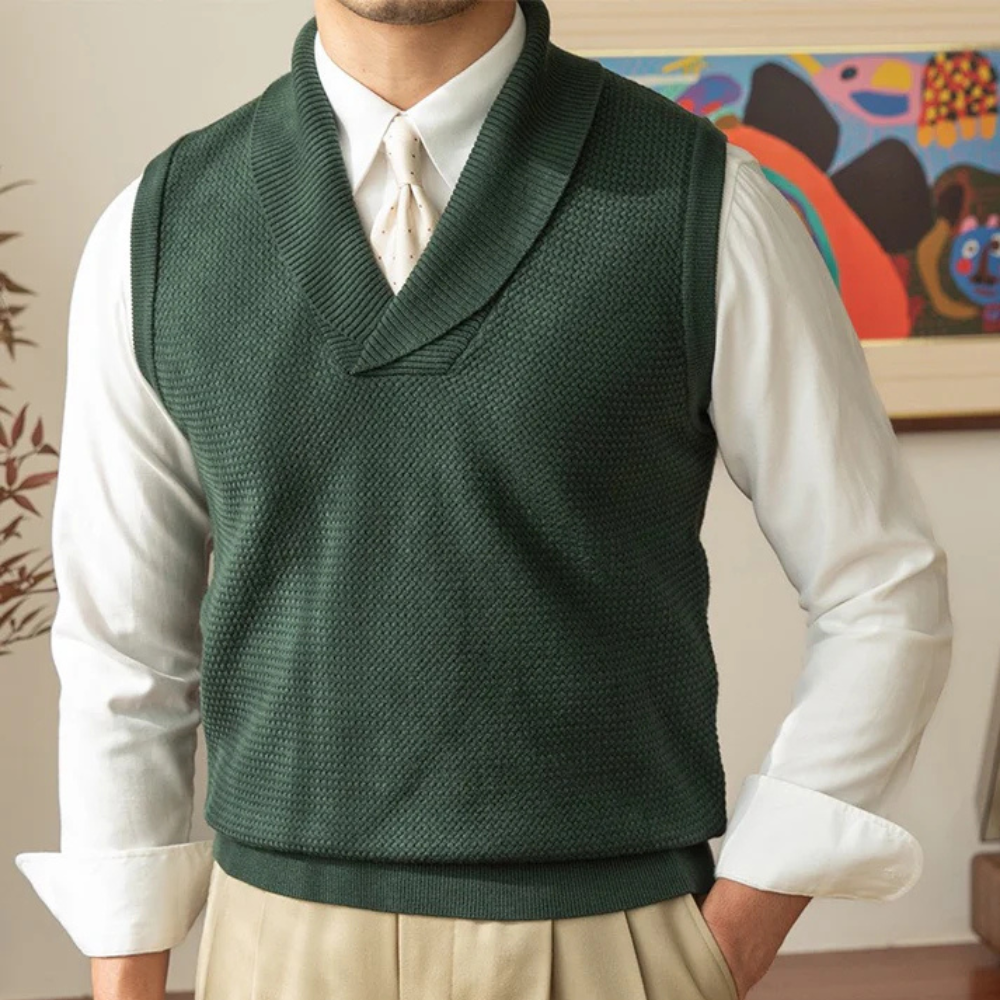 Venancio® | Modern knitted vest for men