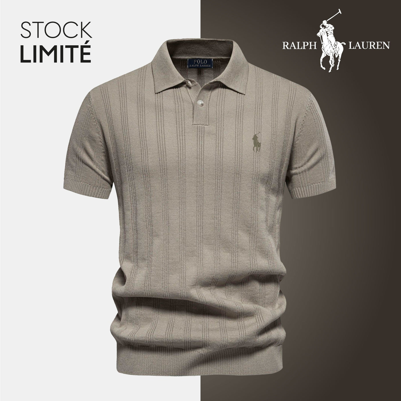 Bethann® | Men's Textured Knit Polo RL