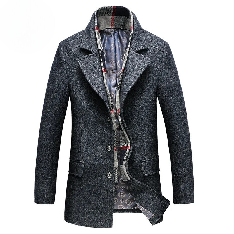 Othello | Men's Classic Wool Coat - Elegant Winter Fashion with Lining