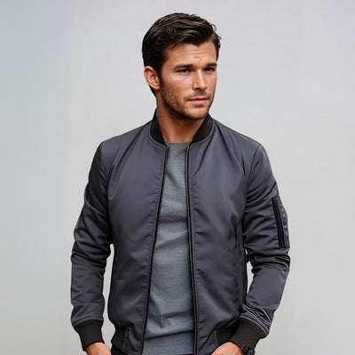 Marvin | Timeless men's bomber jacket with zip