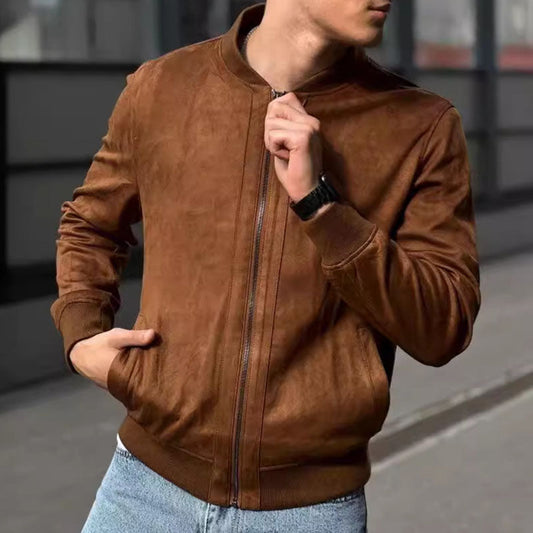 Alcides® | Suede Bomber Jacket