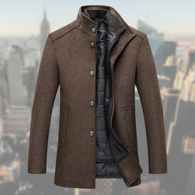 Salvio | High-quality men's winter coat with vest - warm and stylish