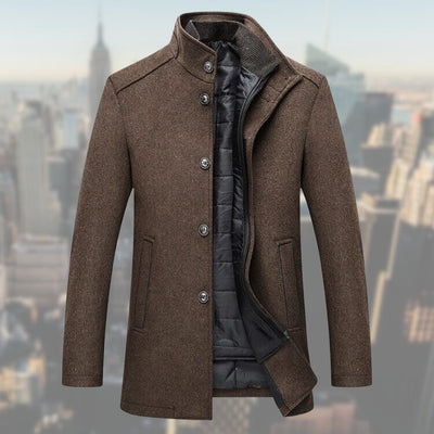 Salvio | High-quality men's winter coat with vest - warm and stylish