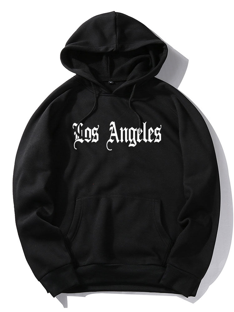 Louis | Los Angeles Print Kangaroo Pocket Hoodie
