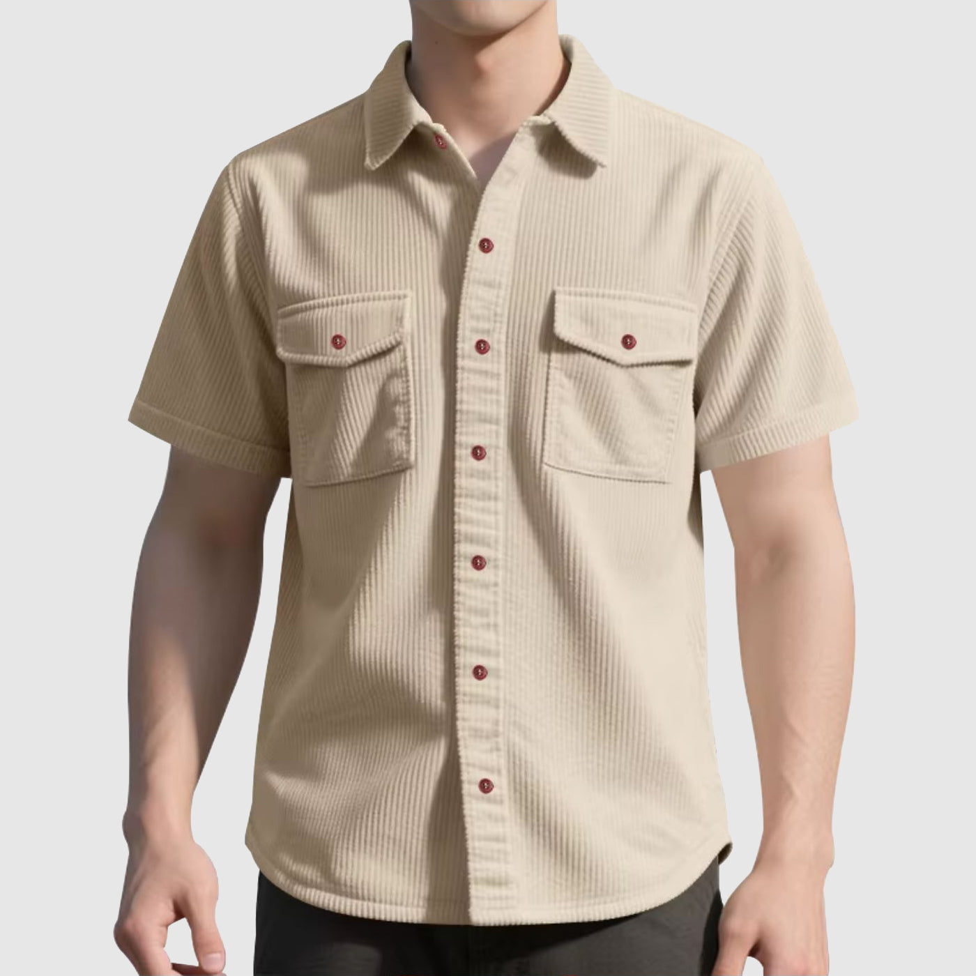 Rafael | Elegant Corduroy Men's Shirt