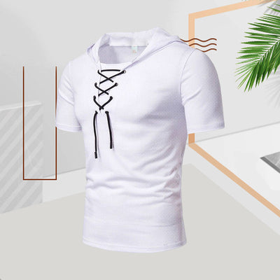 Kaemon® | Casual Summer Drawstring T-Shirt For Men
