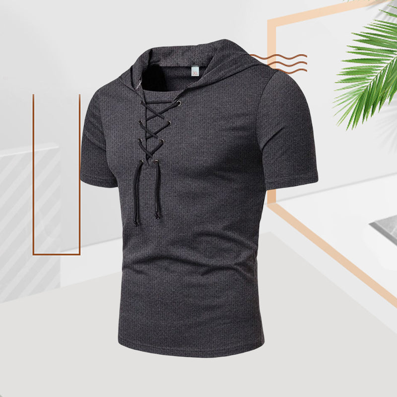 Kaemon® | Casual Summer Drawstring T-Shirt For Men