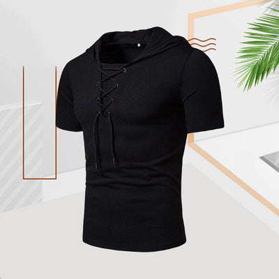 Kaemon® | Casual Summer Drawstring T-Shirt For Men
