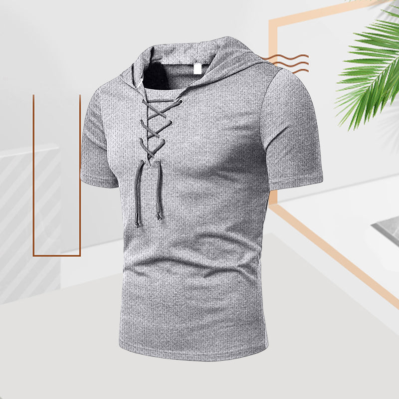 Kaemon® | Casual Summer Drawstring T-Shirt For Men
