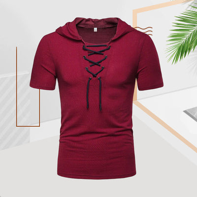 Kaemon® | Casual Summer Drawstring T-Shirt For Men