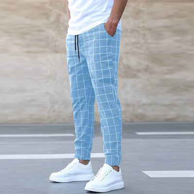 Kameron® | Elegant Checked Jogger Pants