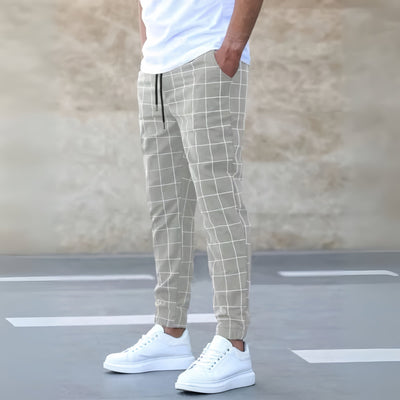 Kameron® | Elegant Checked Jogger Pants