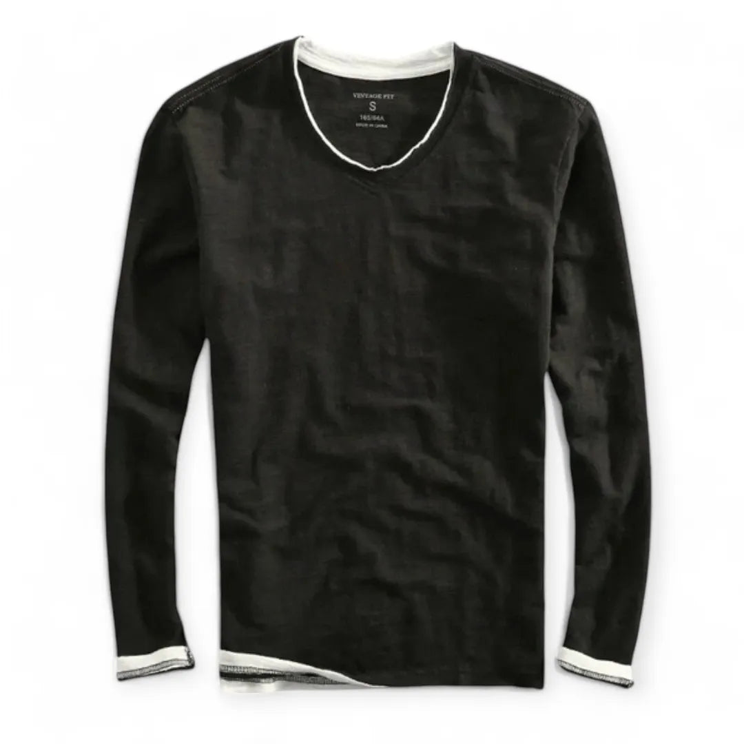 Pascual | Luca Classic Fit Cotton Long Sleeve Shirt