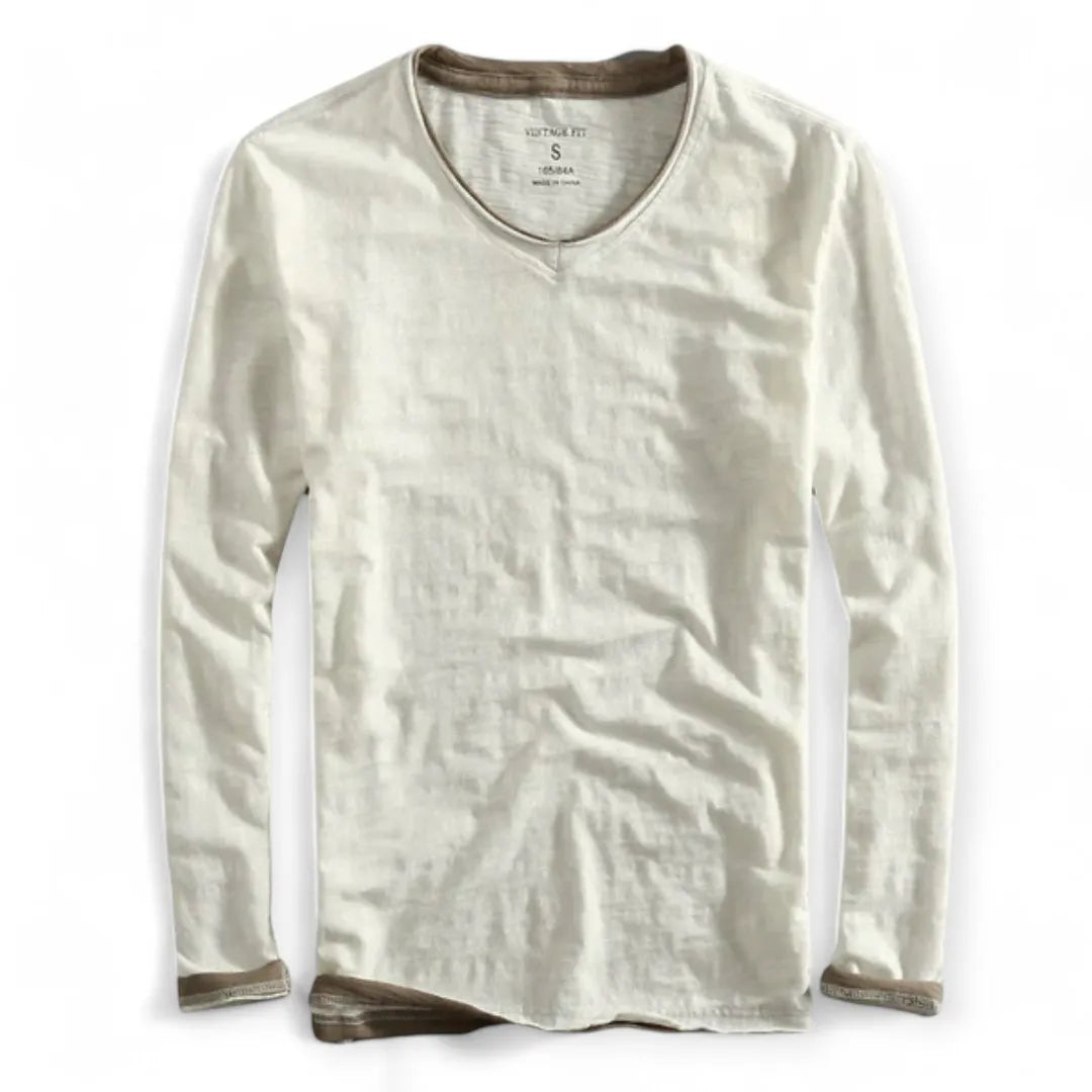 Pascual | Luca Classic Fit Cotton Long Sleeve Shirt