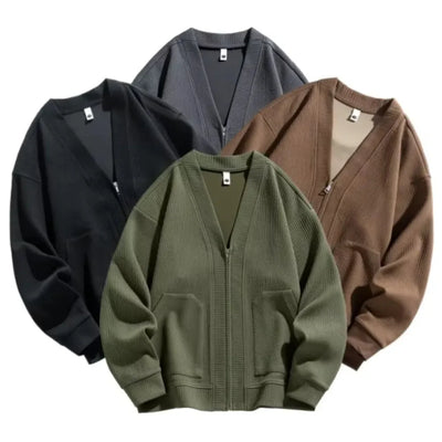 Ezra | Lucas Waffle Knit Cardigan