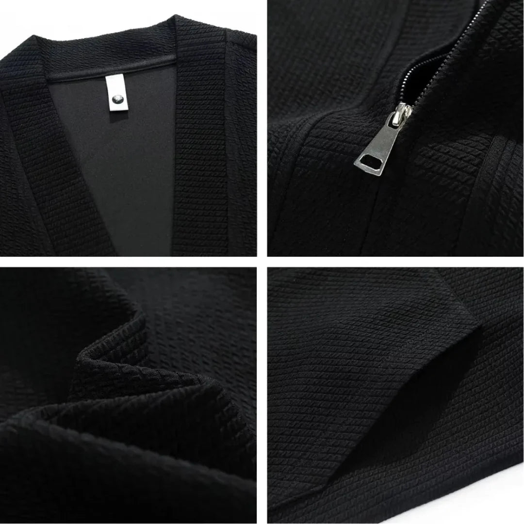 Ezra | Lucas Waffle Knit Cardigan