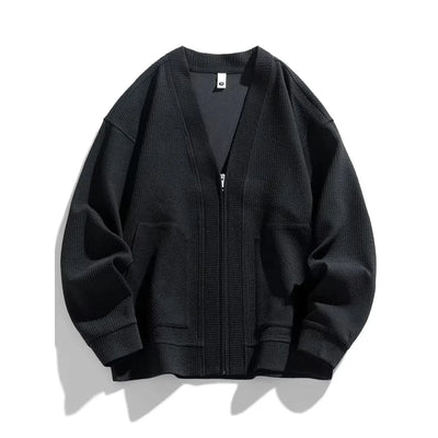 Ezra | Lucas Waffle Knit Cardigan