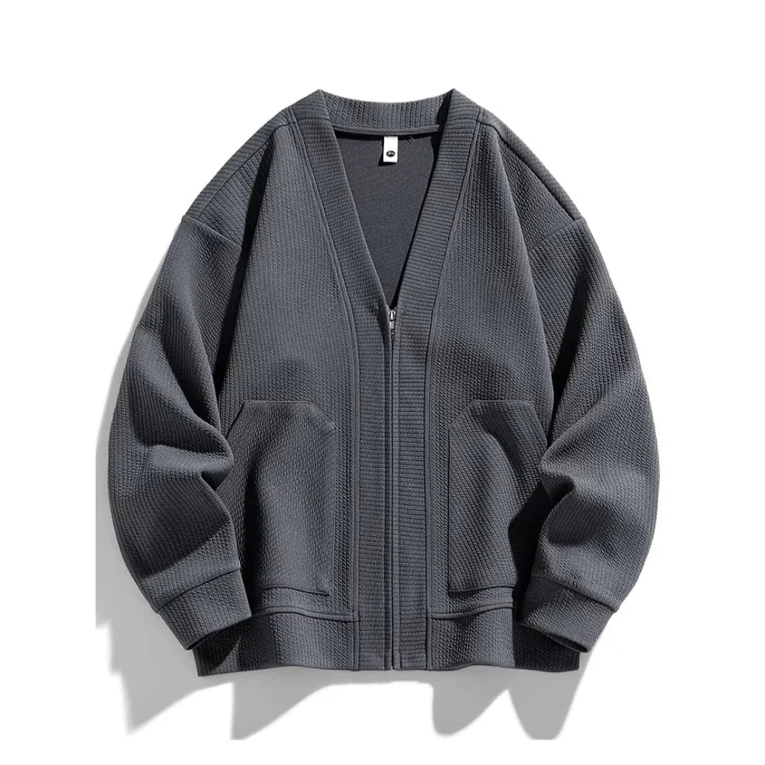 Ezra | Lucas Waffle Knit Cardigan