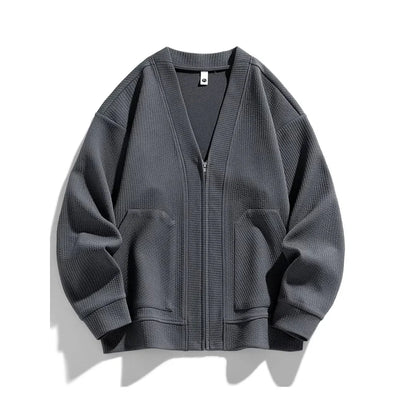 Ezra | Lucas Waffle Knit Cardigan