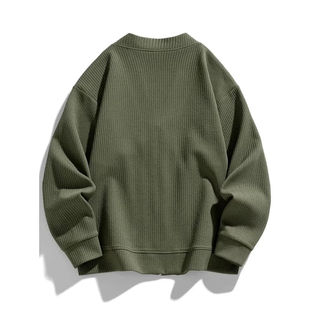 Ezra | Lucas Waffle Knit Cardigan