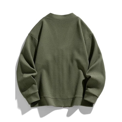 Ezra | Lucas Waffle Knit Cardigan