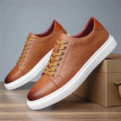 Hernán | Luciano Handwoven Leather Sneakers