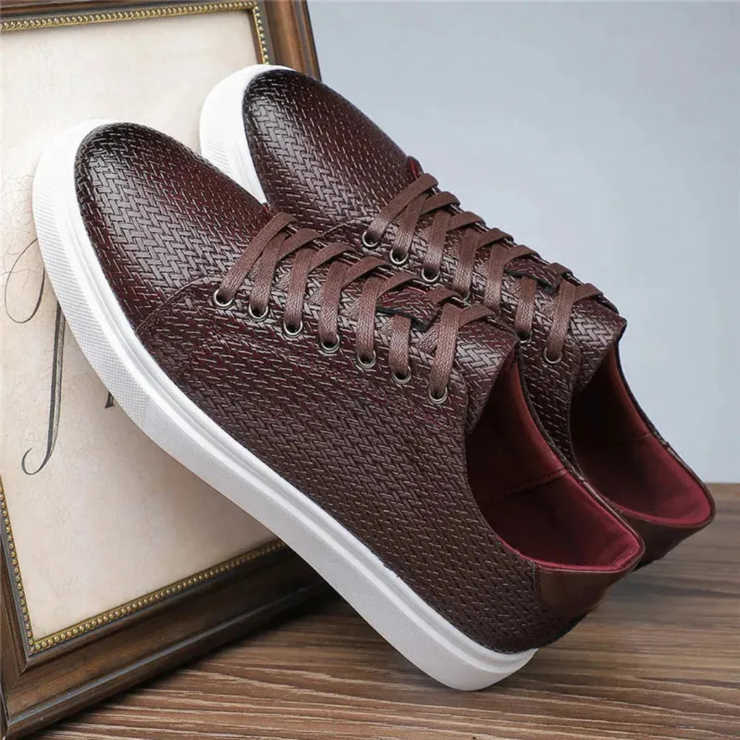 Hernán | Luciano Handwoven Leather Sneakers