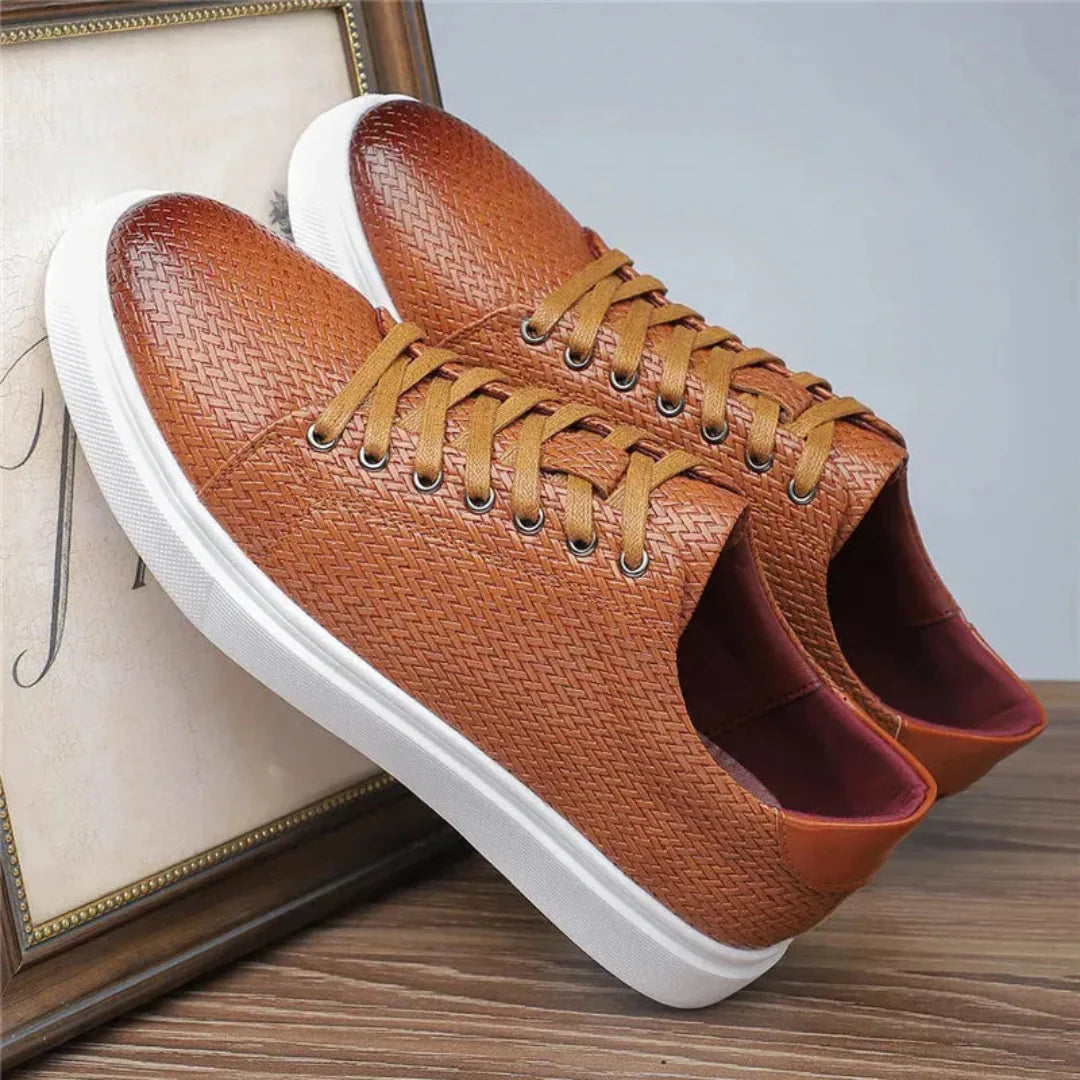 Hernán | Luciano Handwoven Leather Sneakers