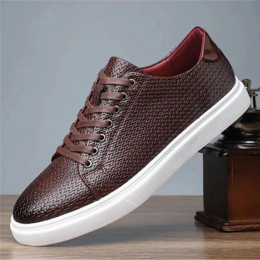 Hernán | Luciano Handwoven Leather Sneakers
