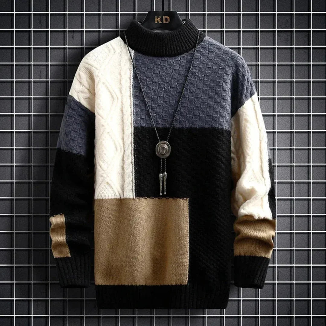 Anders | Luciano Patchwork Sweater