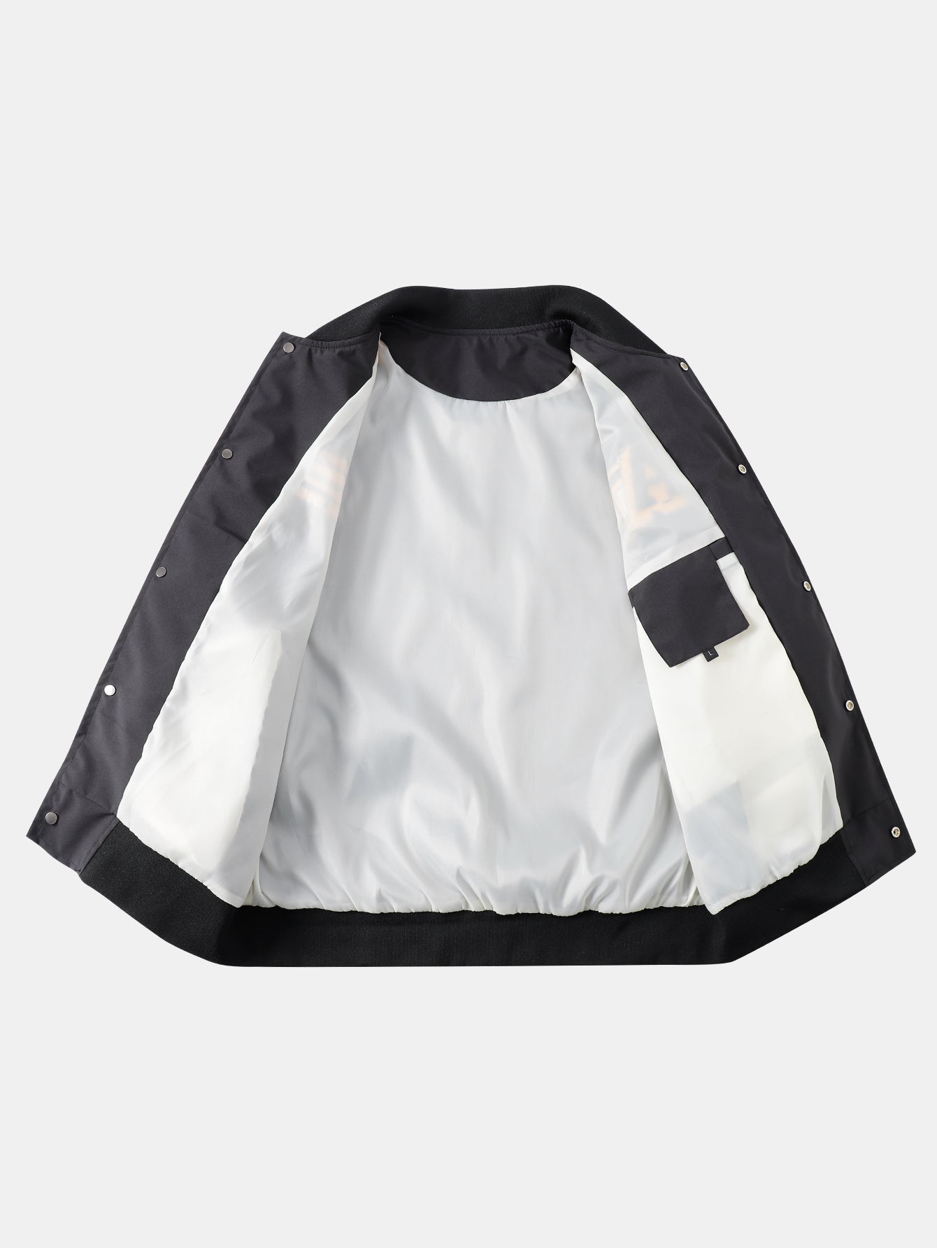 Eliseo® | Relax Fit Contrast Embroidery Baseball Jacket