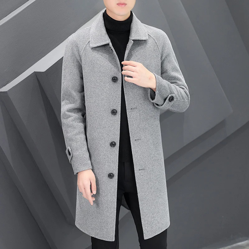 Óscar | Men's Classic Wool Coat - Minimalist Design for Winter