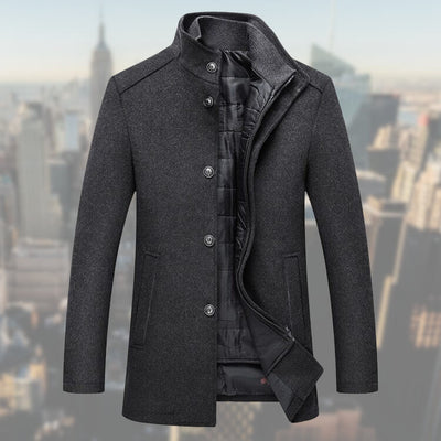 Salvio | High-quality men's winter coat with vest - warm and stylish